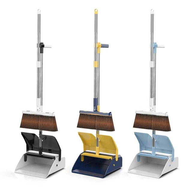 Broom and Dustpan Set Upright and Lightweight Dustpan and Brush