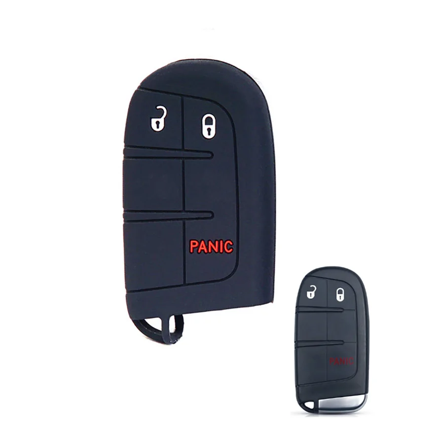 Key Case Cover For Jeep Cherokee Compass Commander Renegade Chrysler 300C Dodge Challenger Journey Charger