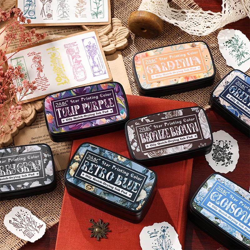 Ink Pad Colorfull Multicolor Planner Stamps Art Scrapbook Student Supplies Self Ink Stamp School Accessories Stationery