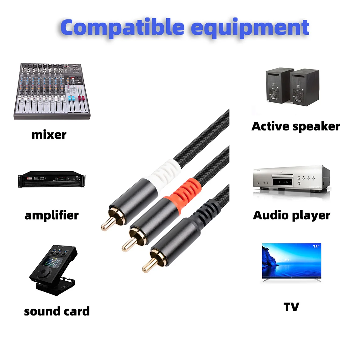 RCA Y  ̺  Y ̺, 1X RCA-2X RAC  ̺, 1 Rca-2 Rca Ŀ   ̺, 1 m