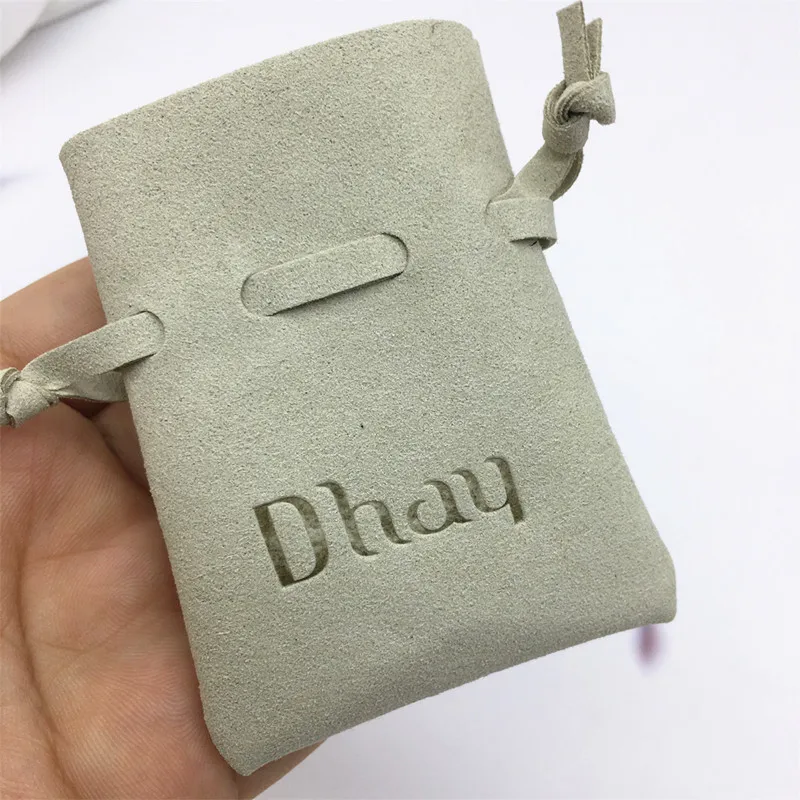 50pcs Custom Drawstring Jewelry Packaging Pouch Personalized Logo Chic Small Wedding Favor Bags Microfiber Necklace Earring Ring