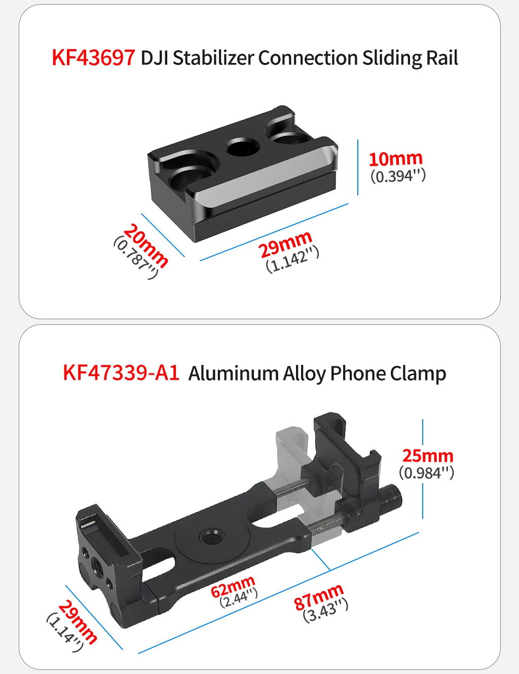 Für DJI Ronin RS3 RS4 Pro Handheld Gimbal Verlängerung Dual Seite Handgriff Schnell Montieren Schiene Clamp Griffe Grip Stabilisator Halterung – Detail 13