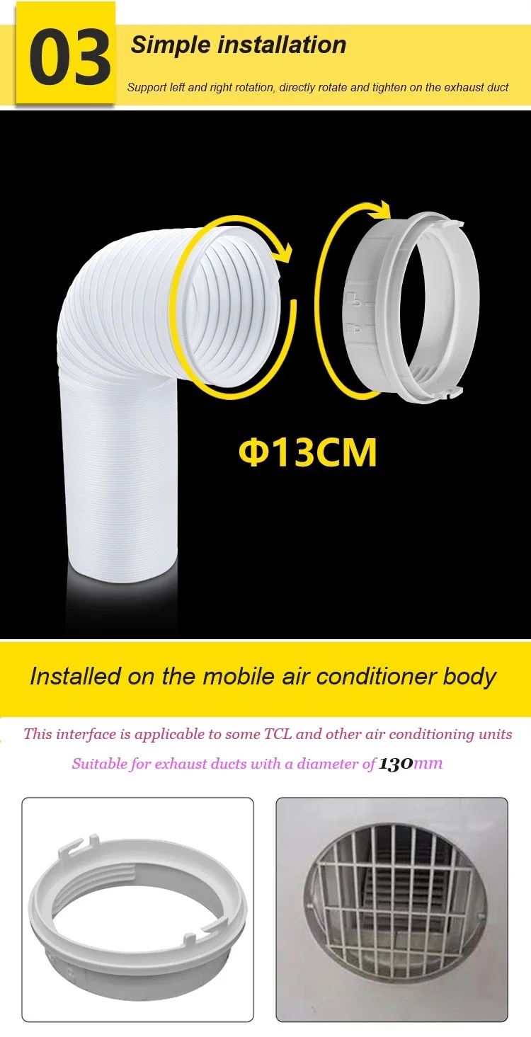 Adaptateur Conduit Pour Climatiseur Mobile - Interface Tuyau D'échappement - Neuf