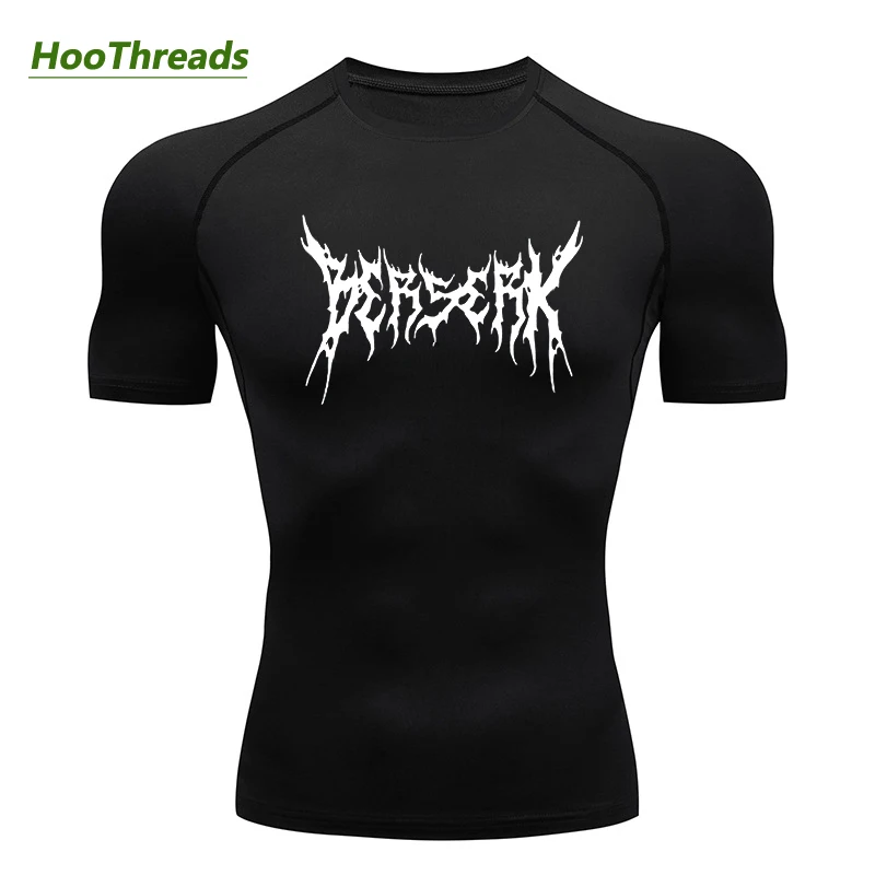 

Anime Berserk Compression Shirt for Men Short Sleeve Rash Guard Gym Workout Fitness Undershirts Quick Dry Athletic T-Shirt Tees