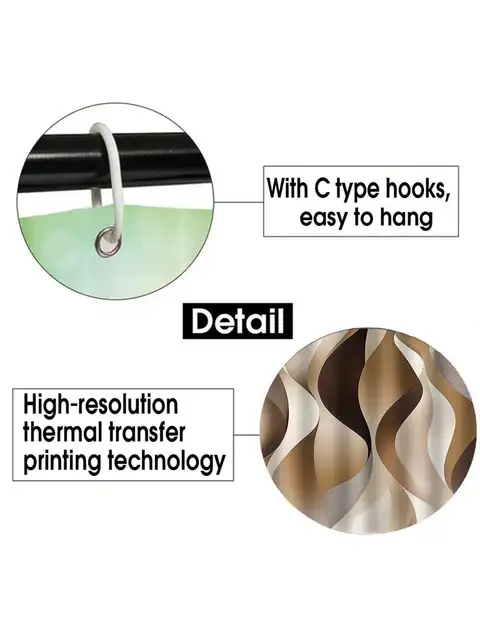 Striped Bathroom Decor Set 5