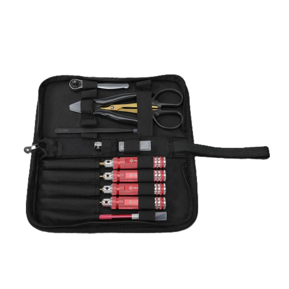 Kit d'outils FlyFishRC 9 pièces pour drone FPV - Tissu Oxford 600D