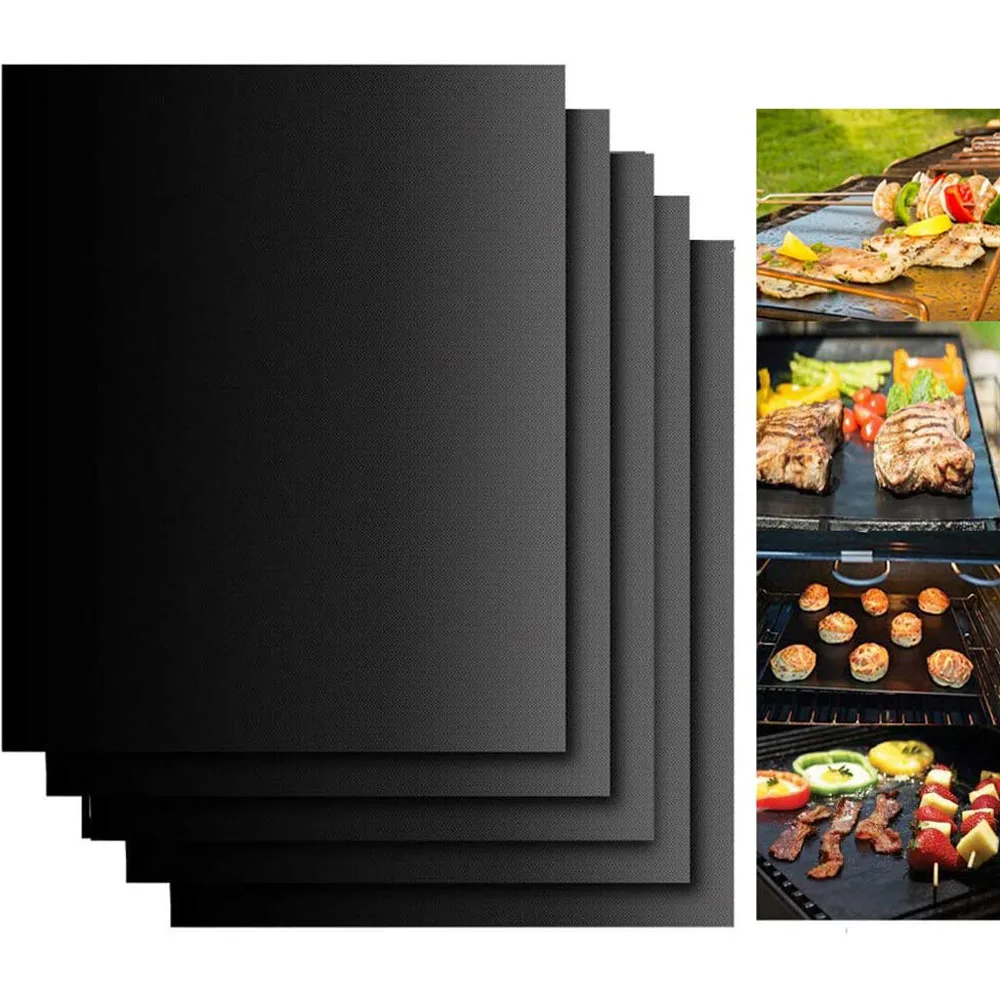 1/2/3PCS Non-Stick Barbecue Mat Grill Baking Mats Portable Oven Sheet Cooking BBQ Pad Outdoor Picnic Kitchen Accessories 40X33CM