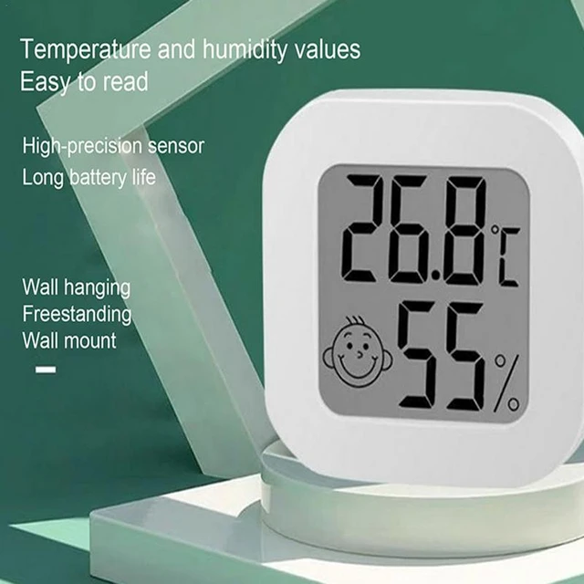 Mini LCD Digital Thermometer Hygrometer Indoor Room Temperature Humidity  Meter Sensor Gauge Weather Station - AliExpress