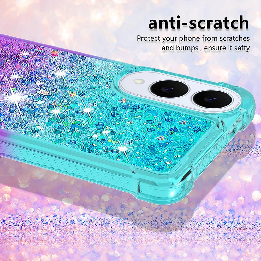 Dynamic Liquid Iridescent Flow Sand Phone Shell Case