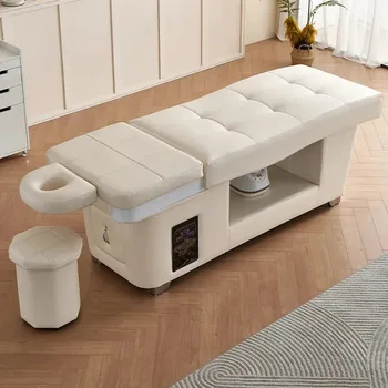 2025 เฟอร์นิเจอร์ร้านเสริมสวยใหม่ล่าสุด เตียงสปาสำหรับนวดไทยและสระผม เตียงสปาสำหรับสระผม 1