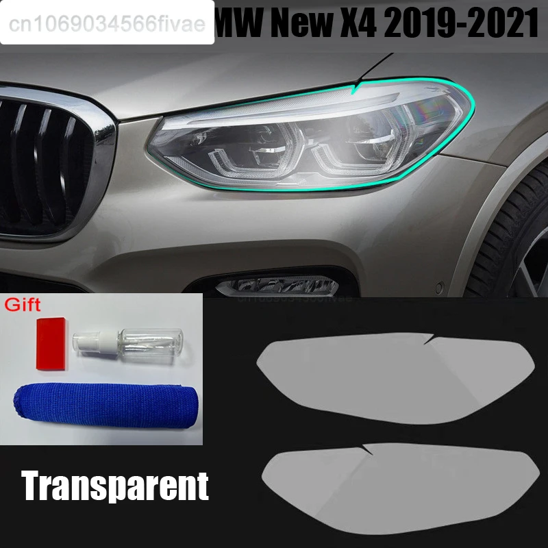 tpu-headlights-film-for-bmw-new-x4-2019-2021-car-styling-blackened
