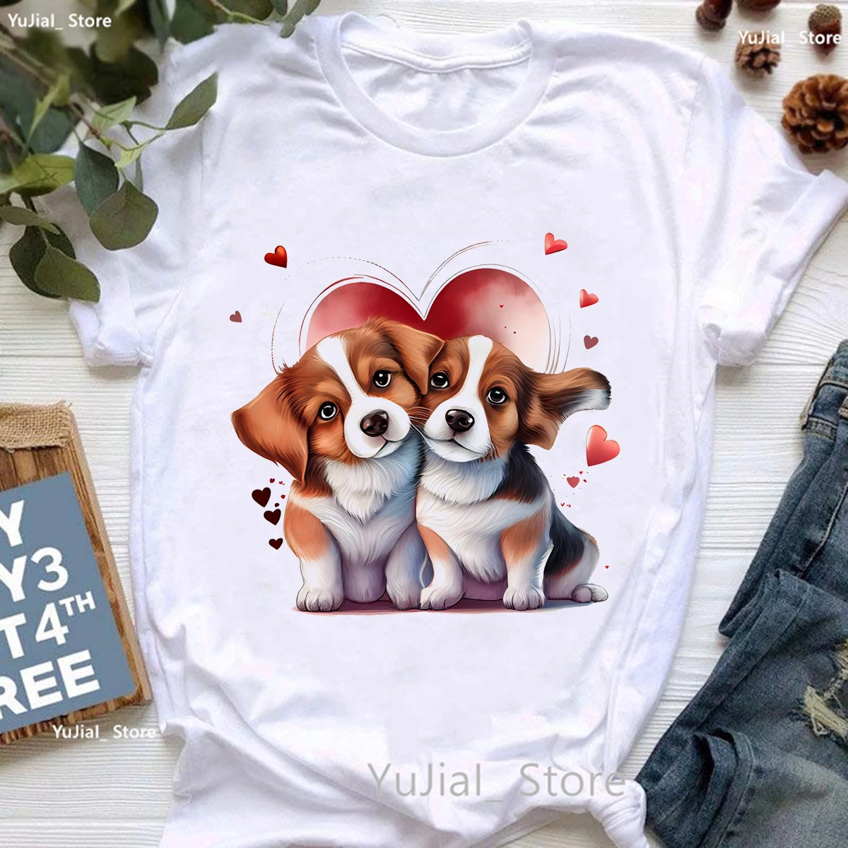 Рисунок 2 - Футболка Kawaii Love Dog с принтом