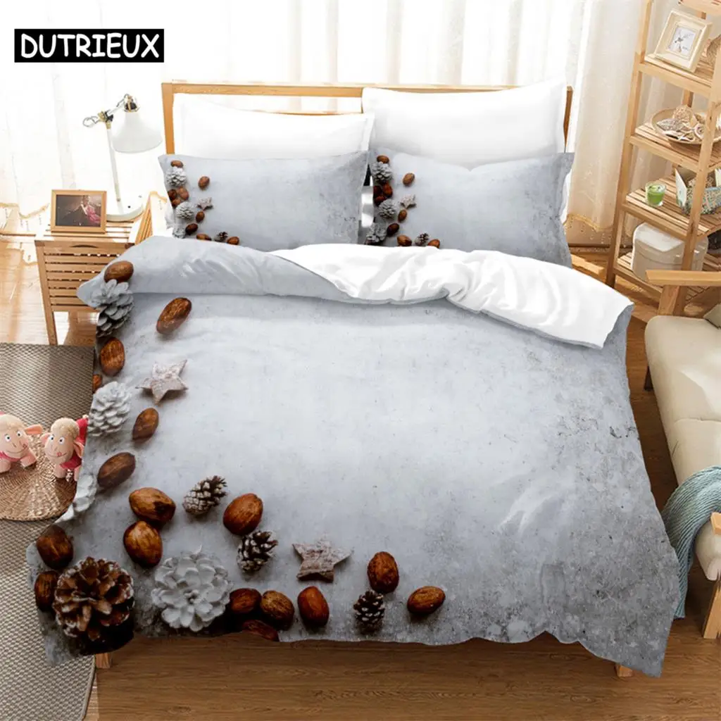 

3PCS Succulent Plants Bedding Sets Home Bedclothes Super King Cover Pillowcase Comforter Textiles Bedding Set