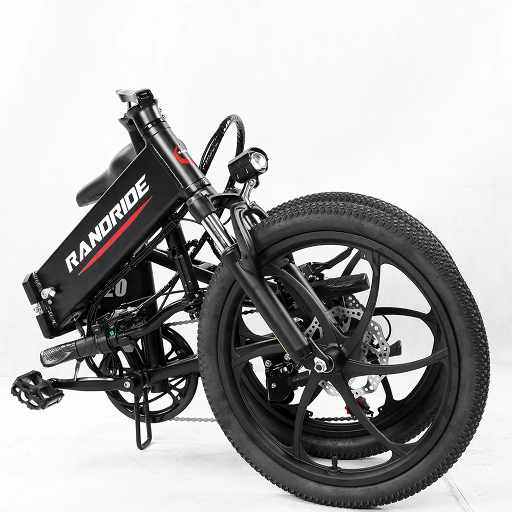 YA20 500W48V12.8AH electric bicycle 20-inch 1.95 tire folding electric bicycle suitable for urban cycling