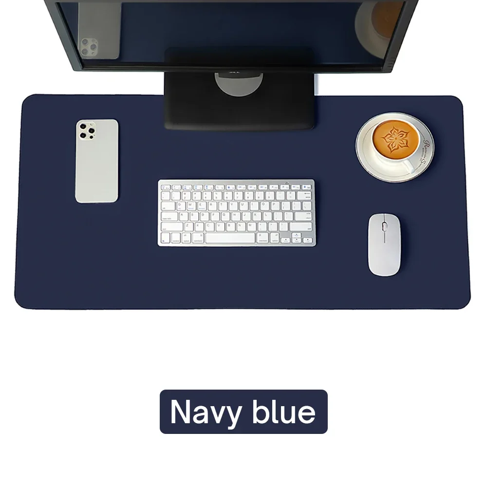 Oversized Waterproof PU Leather Desk Mat and Gaming Mousepad