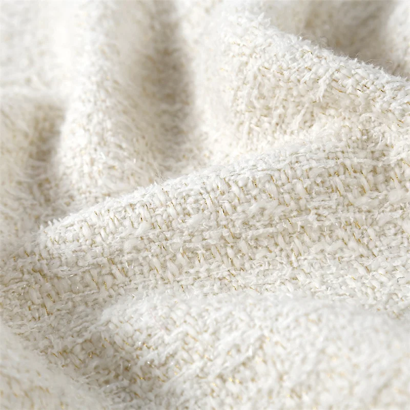 Fashion Wool Tweed Fabric Highgrade Fabric Autumn and Winter Woolen