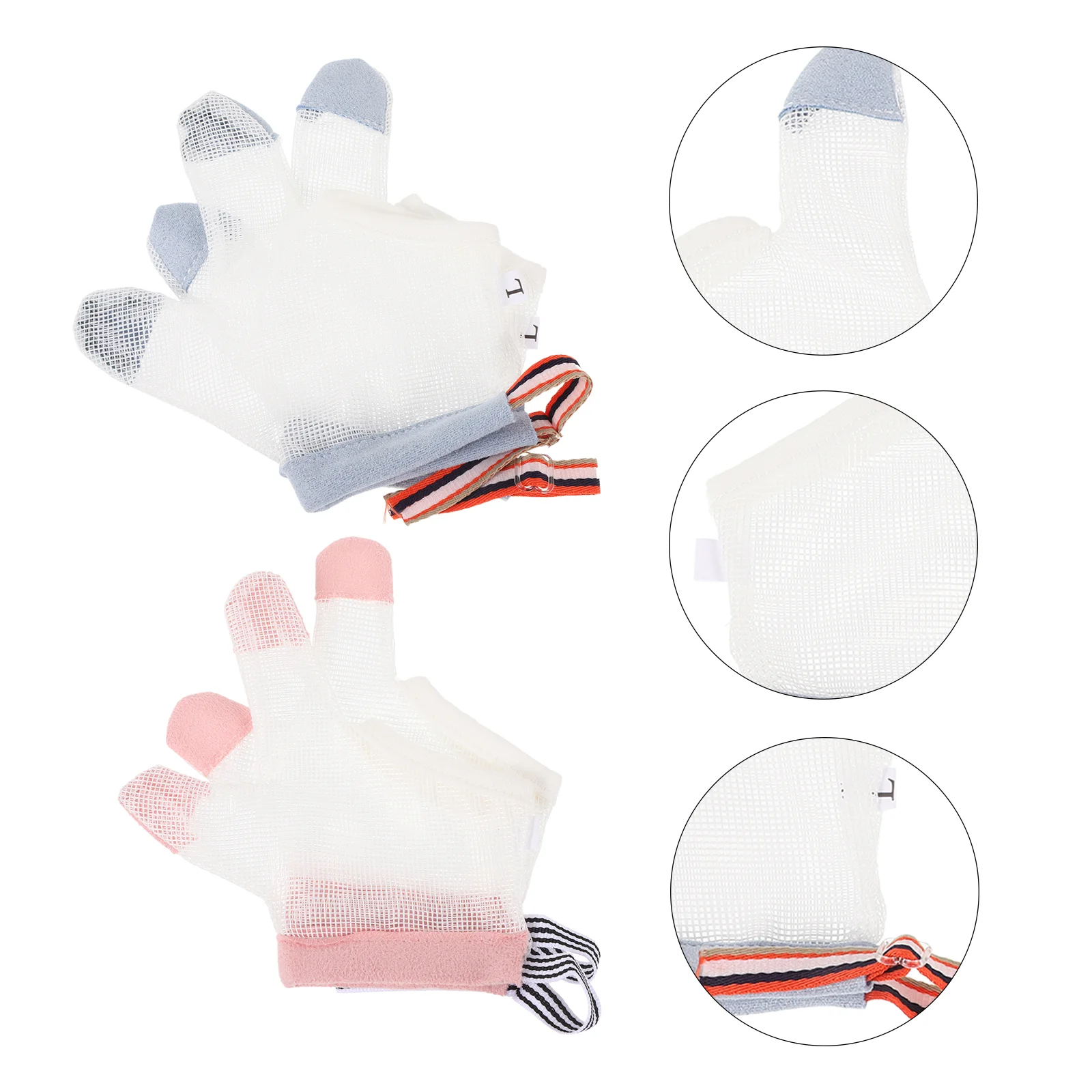 

Универсальные инструменты Magiclulu, 2 пары, детские перчатки для отсасывания пальцев, детские перчатки для рук против еды, Детские перчатки для отсасывания, сетчатые перчатки