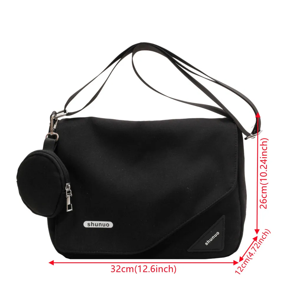 Women Crossbody Bag Ladies Canvas Handbag Travel Casual Shoulder Bag Leisure Fashion Messenger Bags Schoolbags