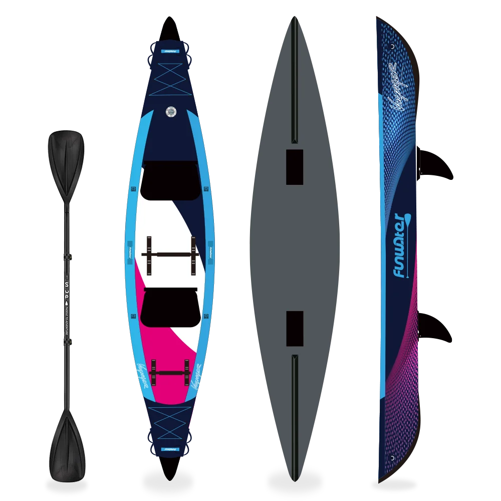 

New 2024 Custom Fishing Kayak Canoe Inflatable Kayaking Accessories Sit on Top Kayak