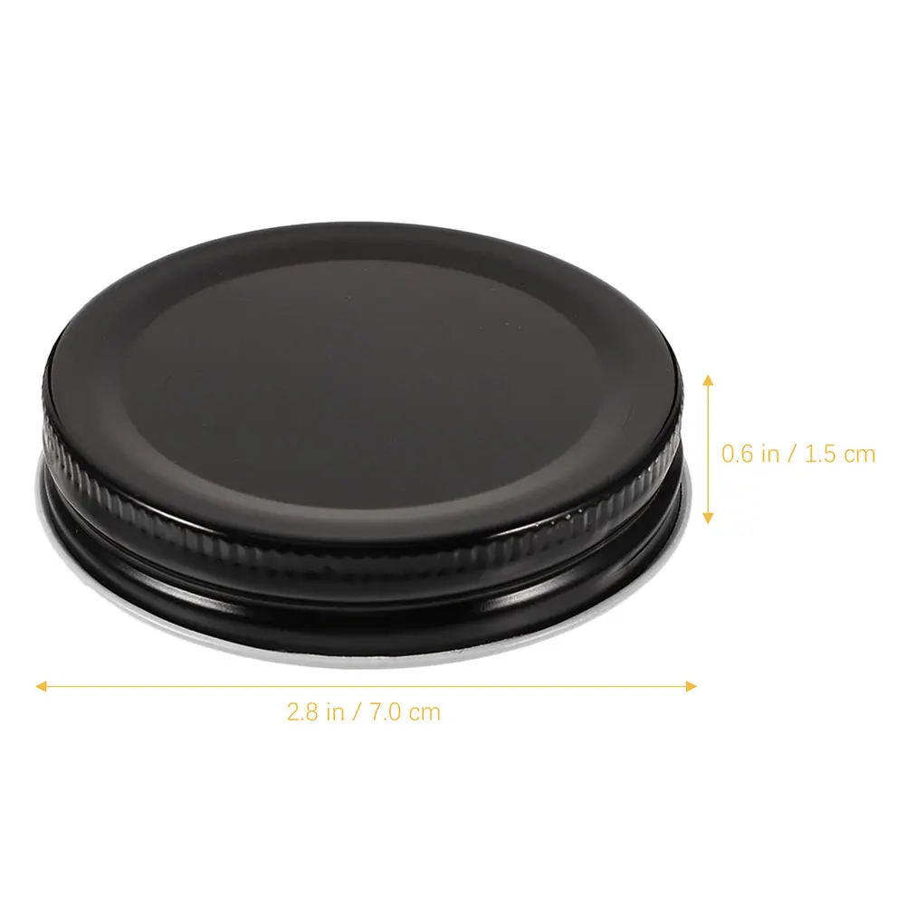 Wide Mouth Jar Lids Metal Leak Proof Canning Jar Caps Yogurt Jam Honey Jars Airtight Seal multiuse kichen tool 10pcs