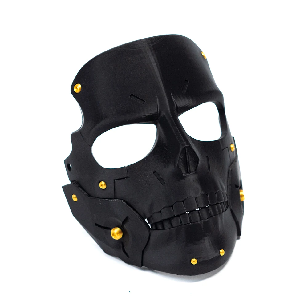 Death Stranding-Inspired Full Face Helmet with Skull Design for Cosplay Events