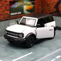 1/36 Ford Bronco SUV Off-Road Toy Car Model For Children RMZ CiTY Diecast Miniature Pull Back Collection Gift for Kid Boys 2