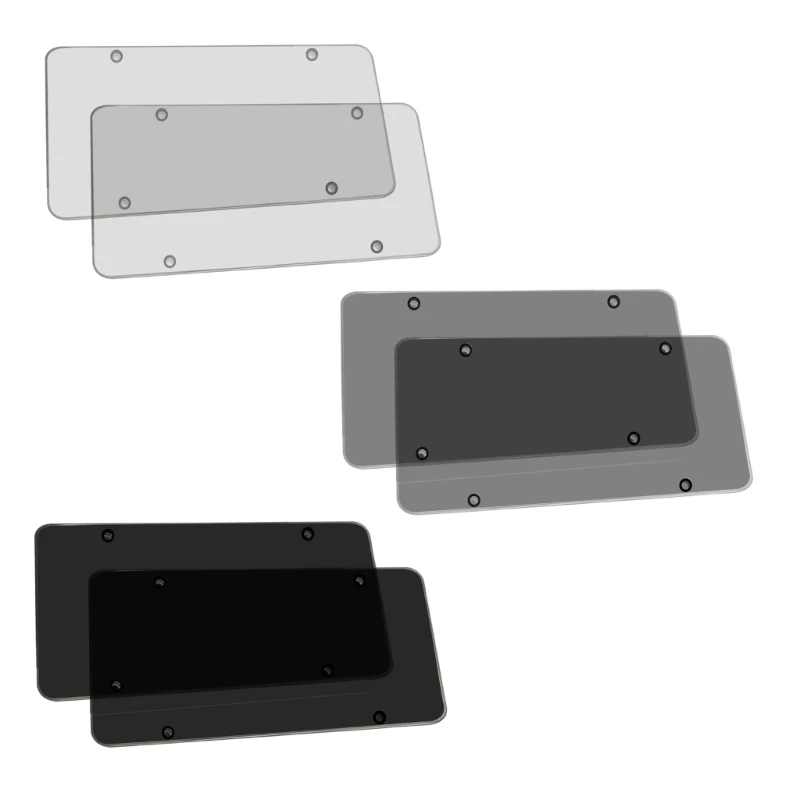 APDOMU Clear License Plate Covers With Straps - UV Protective Shields For Any U.S. License Plate - View #12