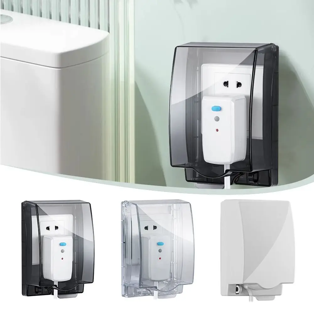 86 Type Self-Adhesive Electric Plug Cover Wall Socket Waterproof Box Bathroom Wall Switch Protection Socket Splash-Proof Box