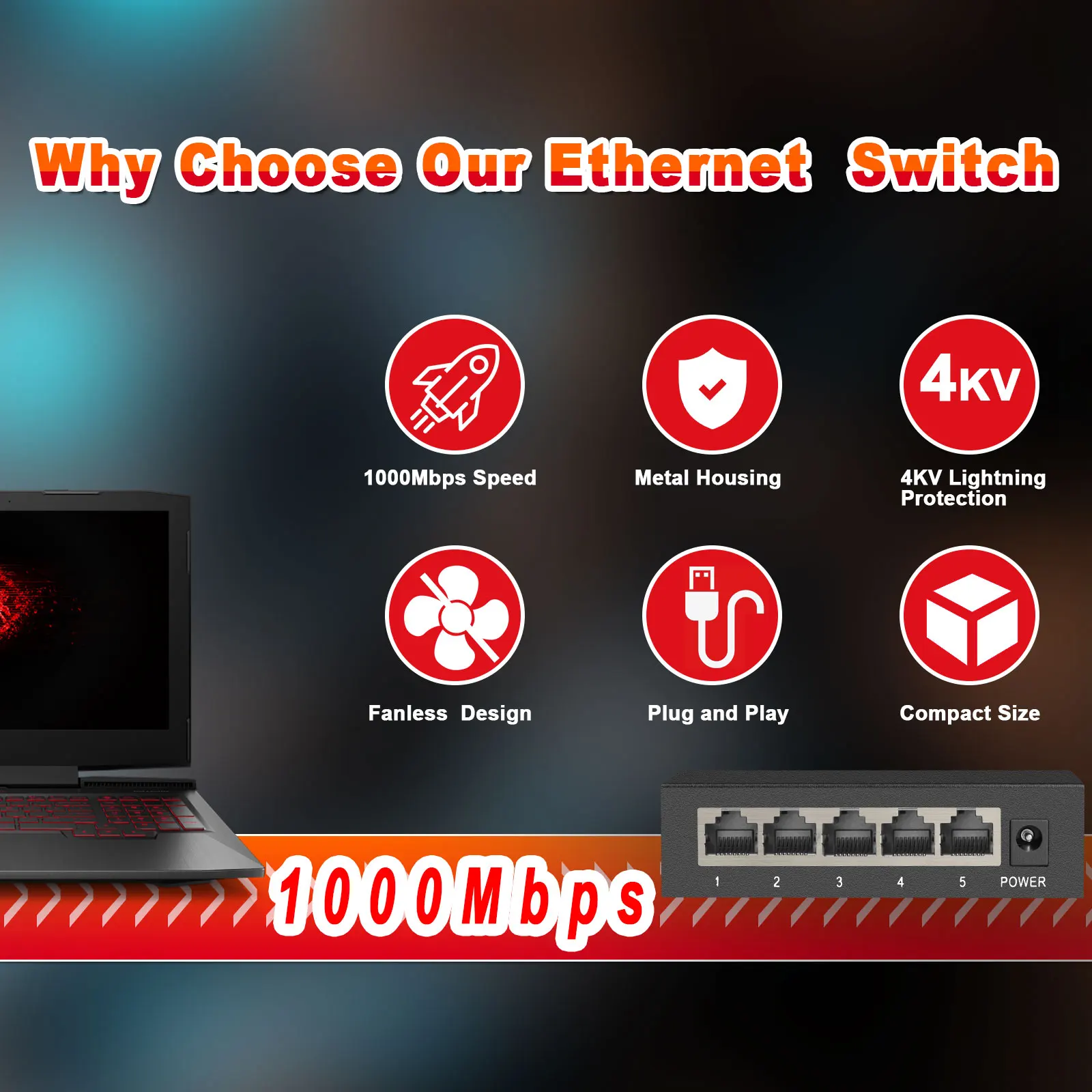 Рисунок 3 - IENRON гигабитный коммутатор 5