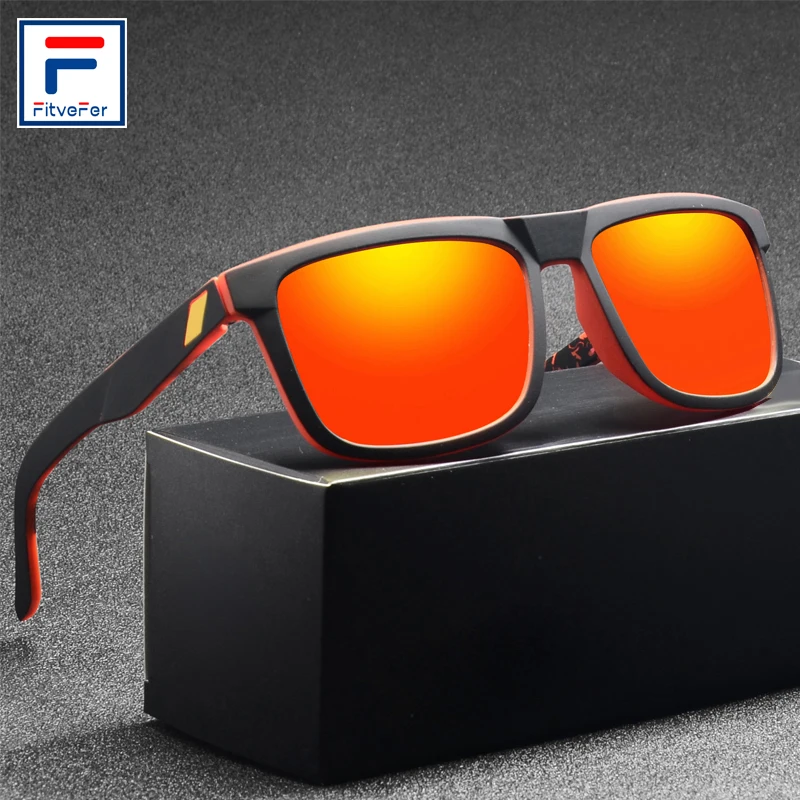 

F plus Polarized Sunglasses Men Driver Shades Male Vintage Sun Glasses For Women Spuare Mirror Summer Oculos UV400