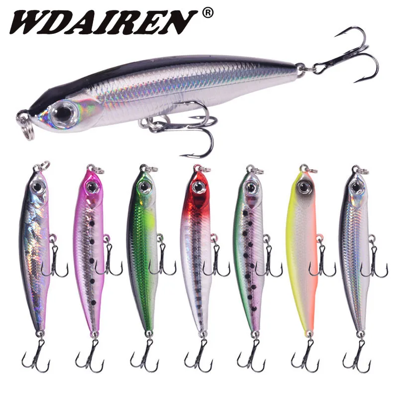 1PcsSinkingPencilFishingLure63cm6gLongThrowWobblersPlastic