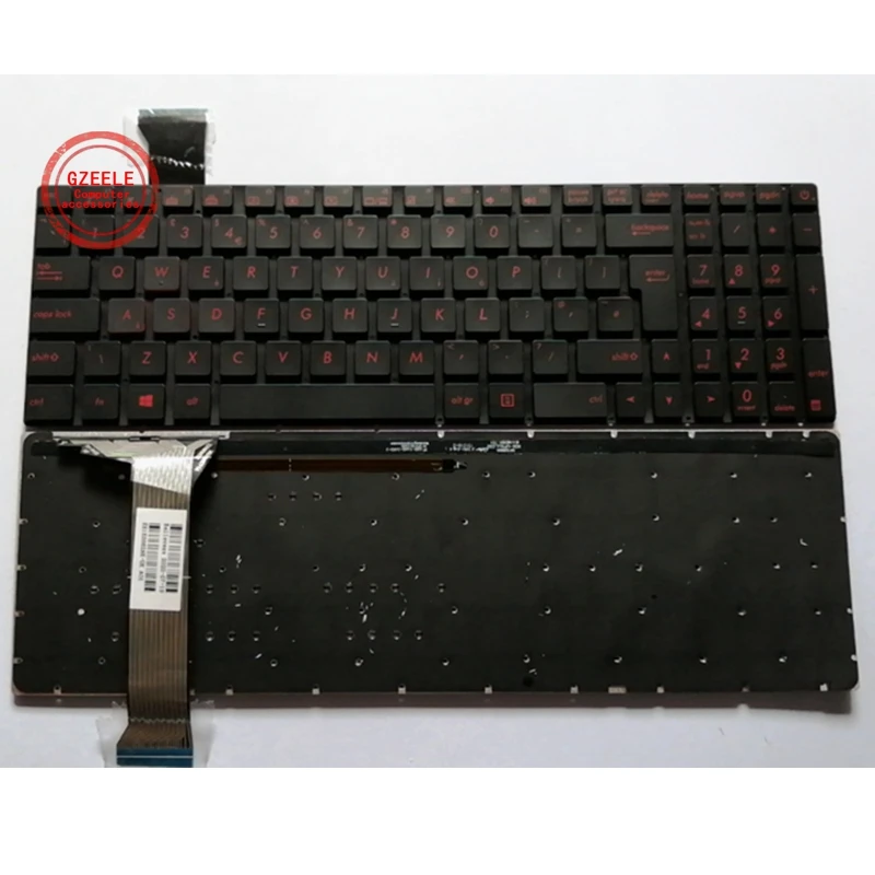 Eua Reino Unido sp ar ru Novo para Asus Gl552 Gl552j Gl552jx Gl552v Gl552vl Gl552vw N552vx G771jm G771jw Teclado do Portátil Retroiluminado - Imagem 4