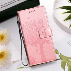 Luxury Leather Flip Wallet Phone Case with Card Slots and Stand - Moto E 2020 (Rose Gold)