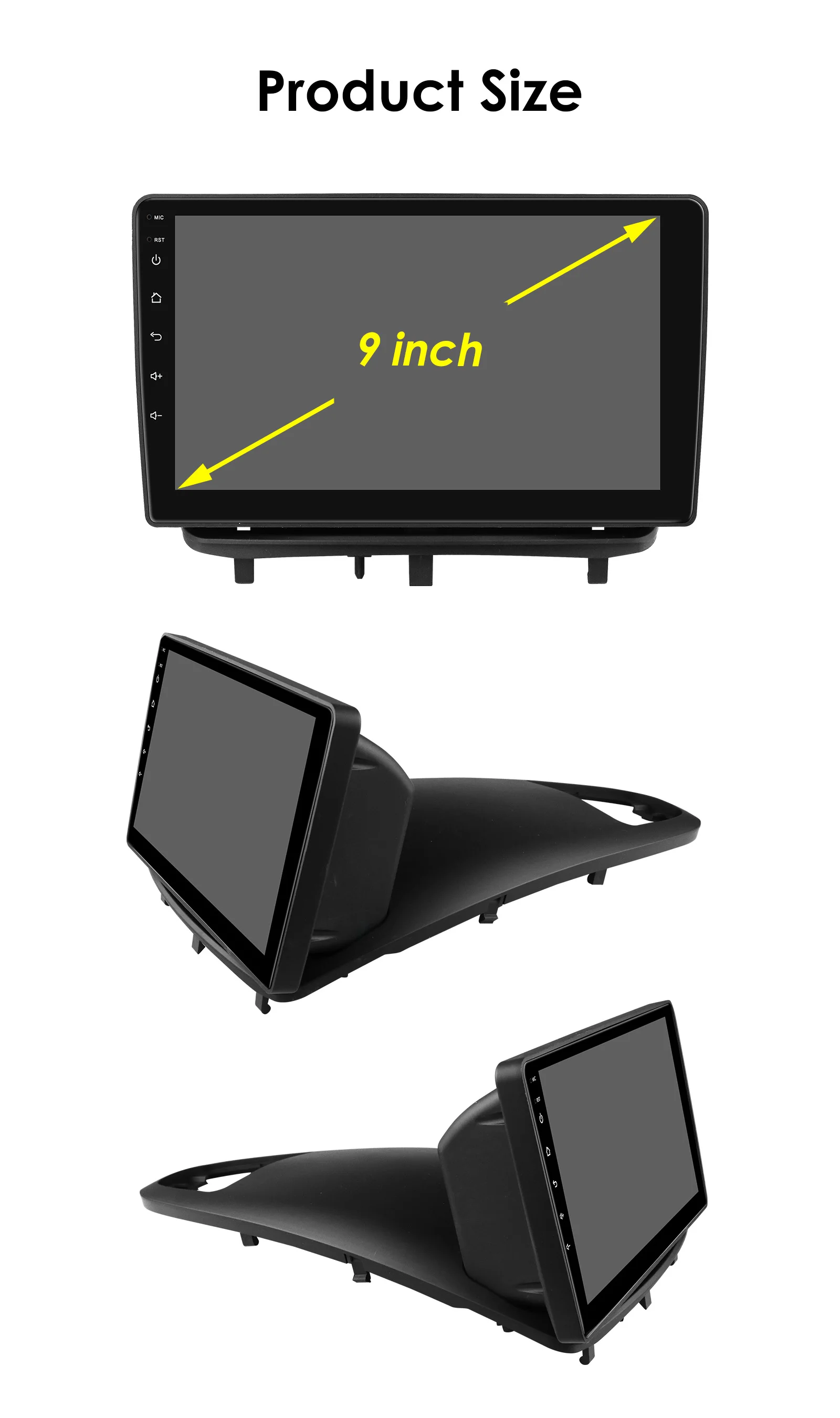 Radio para coche Hizpo de 9 pulgadas para OPEL CORSA D 2007 - 2012, reproductor multimedia de vídeo Android con Carplay inalámbrico, radio 2 DIN, autorradio, GPS, estéreo, sistemas inteligentes, pantalla táctil IPS, unidad principal, navegación, BT, GPS, 4G, WIFI, FM, AM, DSP, RDS, SWC, Mirror Link, DAB+, DVR 7