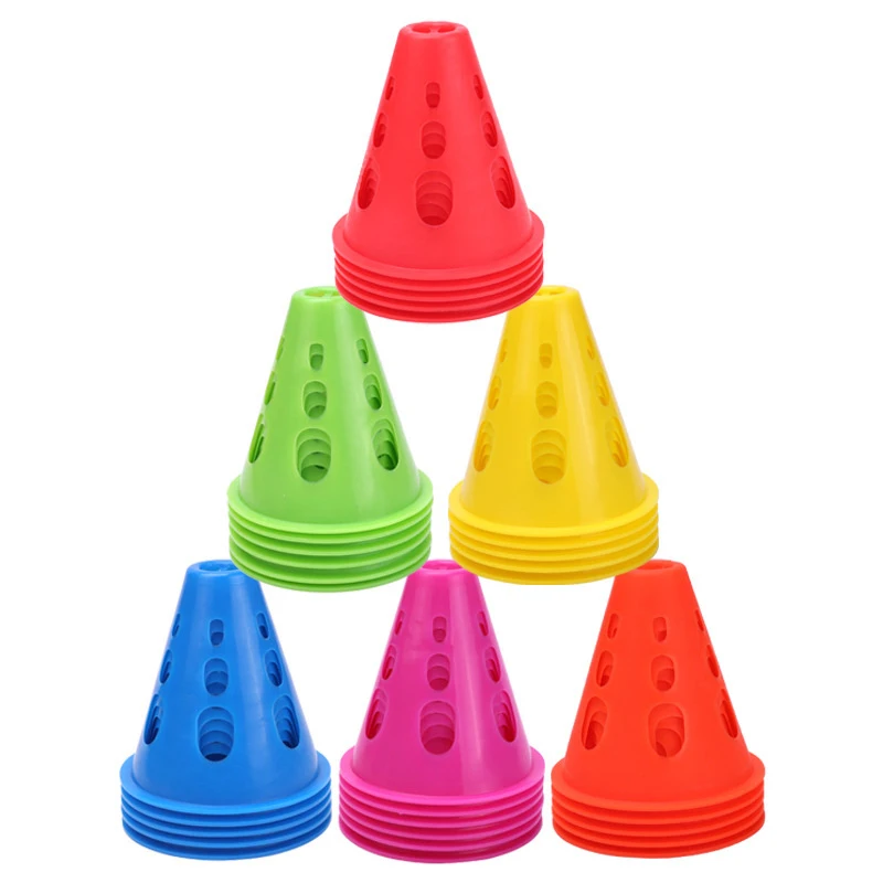 1pcs Colorful Skate Pile Cup Windproof Roller Skating Cone Agility Training Marker Slalom Skateboard Marking Cones