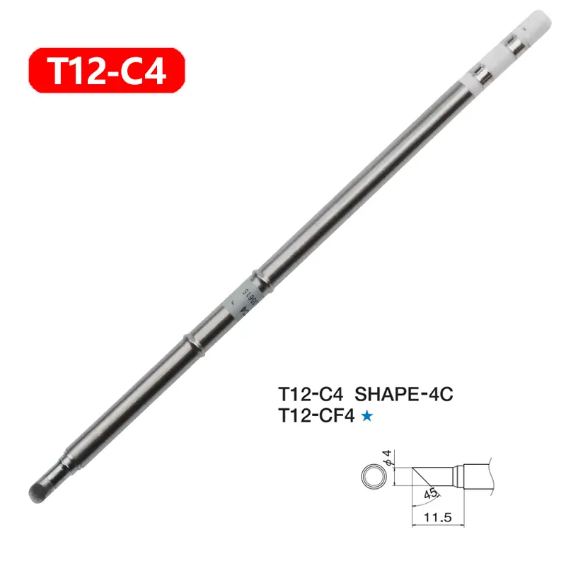 1pc T12 Soldering Iron tips Replacement Various models of Tip Electric Soldering Iron Tip T12- D4 D52 J02 JS02 BC3 CF4 KF KL image 19