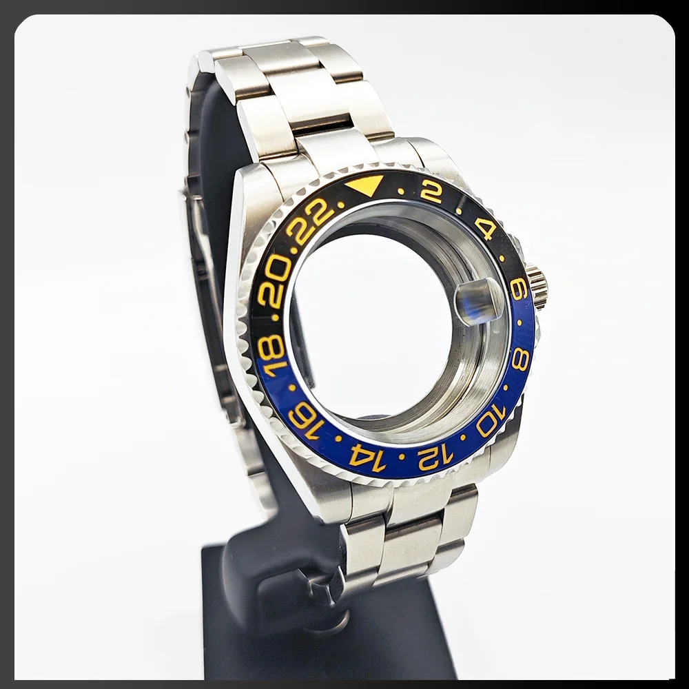 40mm shell 4R35NH35/36/38 movement compatible watch accessories stainless steel case and strap transparent back case