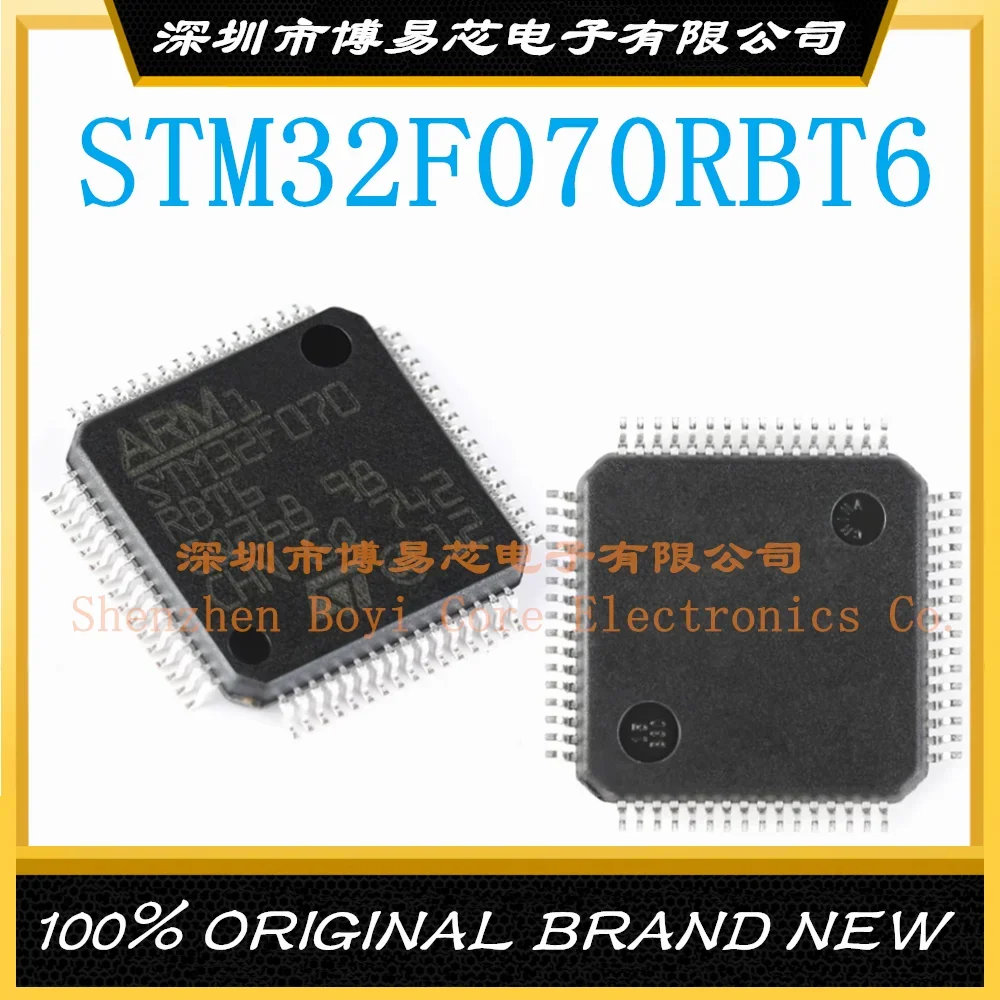 STM32F070RBT6 Package LQFP-64 Brand new original authentic microcontroller IC chip stm32f334c8t6 stm stm32f stm32f334 stm32f334c8 stm32f334c8t 100% brand new original ic mcu lqfp 48