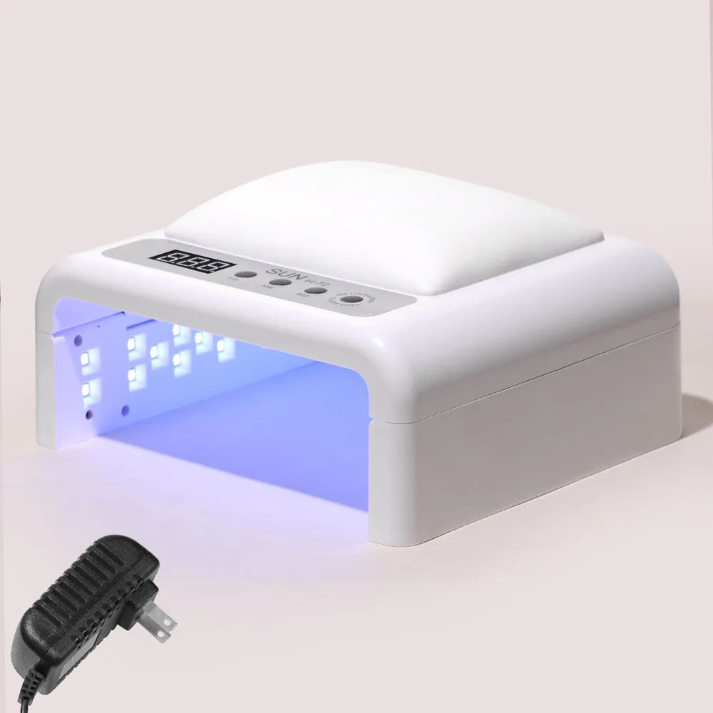 접이식 UV LED 네일 램프 및 건조기 (72개 비드, 고출력 빠른 경화, 젤 네일용)