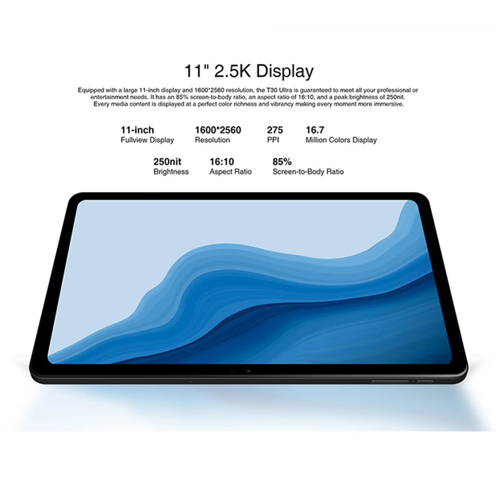 Doogee-11インチT30ウルトラタブレット,2.5Kディスプレイ,helio g99 