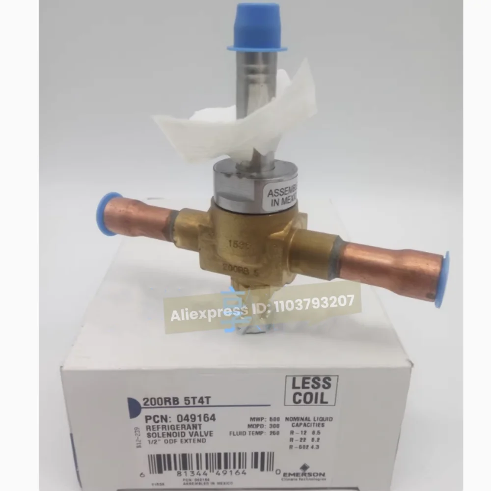 Original EMERSON 200RB5T4T Solenoid Valve 200RB 5T4T