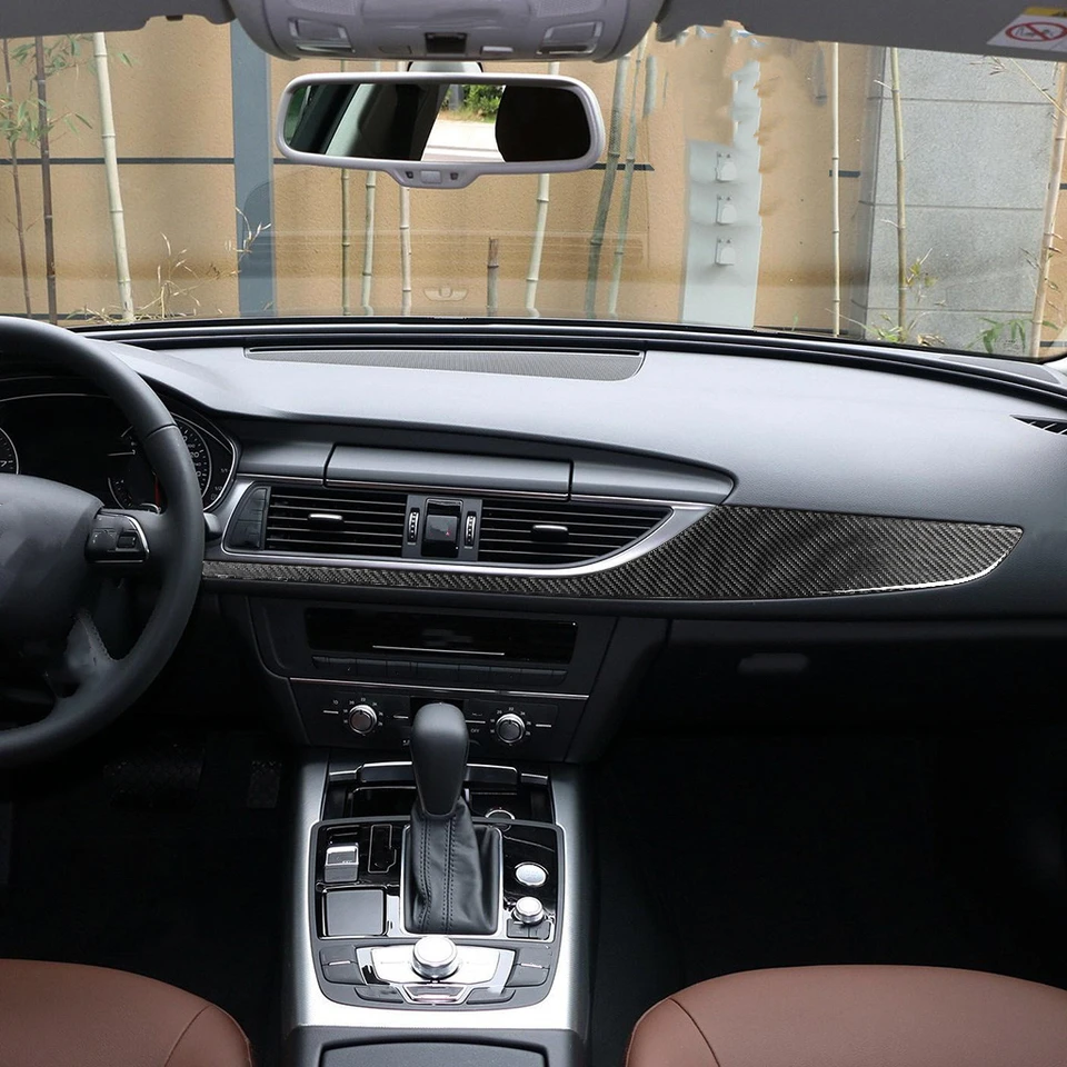 BETTERHUMZ Compatible With Audi A6 C7 A7 4G8 2012-2018 For Alcantara Dashboard Headlight Switch Knob Panel Trim Stickers Car Interior Tuning Accessories