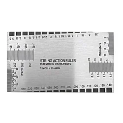 String Action Ruler Gauge - Precision Instrument Repair Tool (1 Pcs)