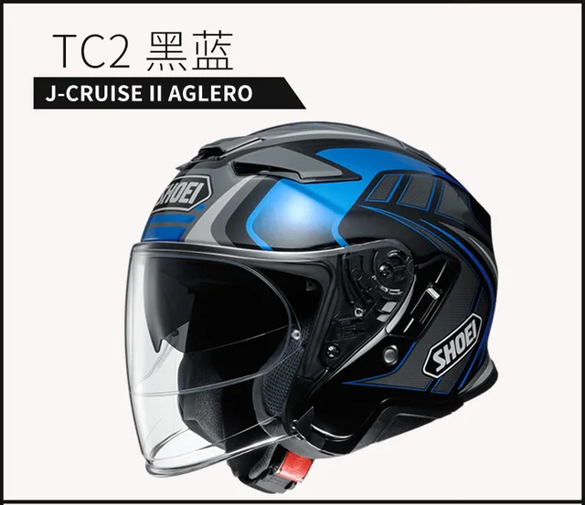 Shoei J-Cruise II Adagio TC-5 Jet helmet 3/4 Open Face Helmet Men