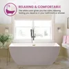 59" X 30" Acrylic Freestanding Bathtub | Home Improvement Bathtubs with Contemporary Design for Soaking and Bathing 3