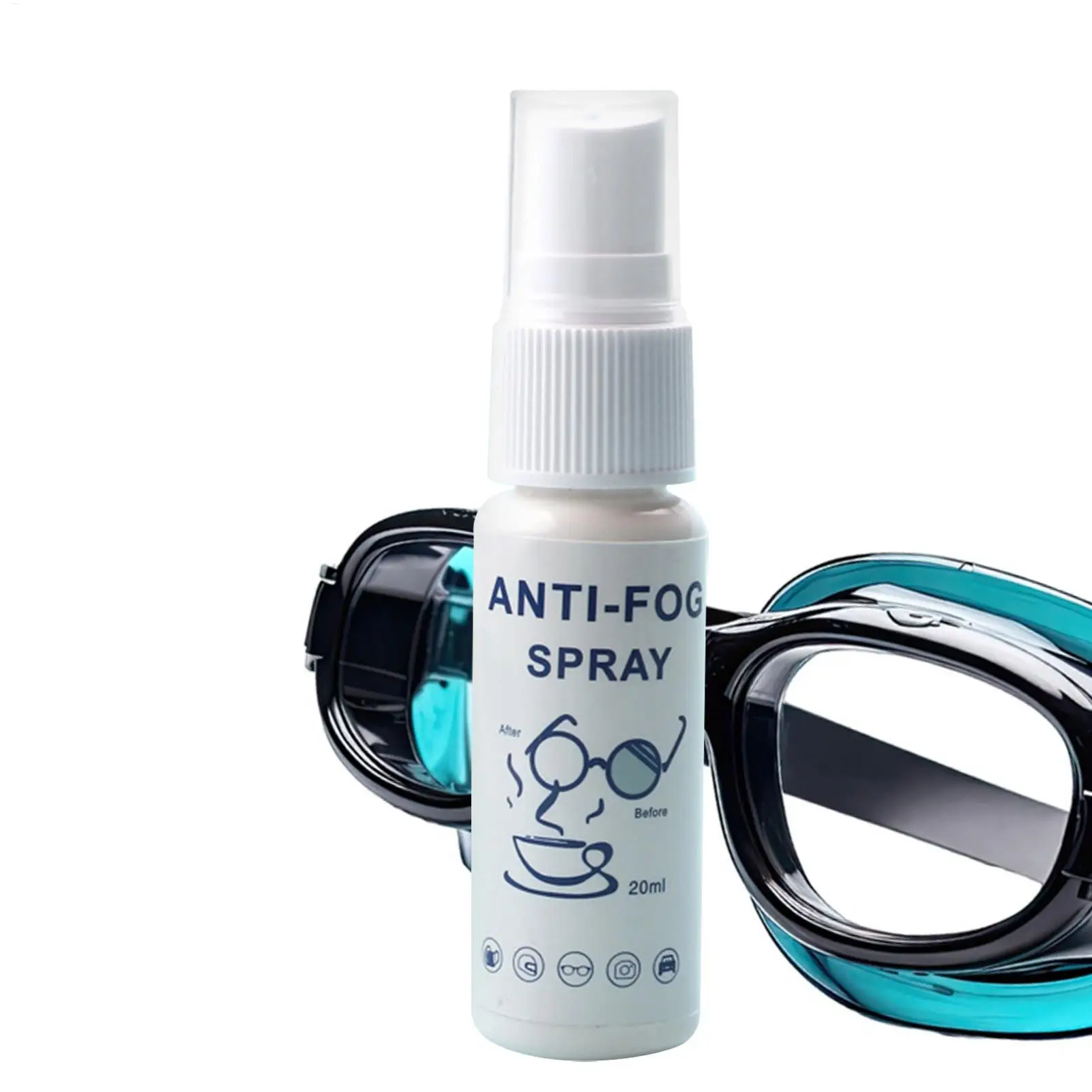 NEW 20ml Anti-Fog Solutions Long Lasting Anti Fog Spray For All Glass Car Glass Swim Anti Fog Spray For Swim  Ski Goggles