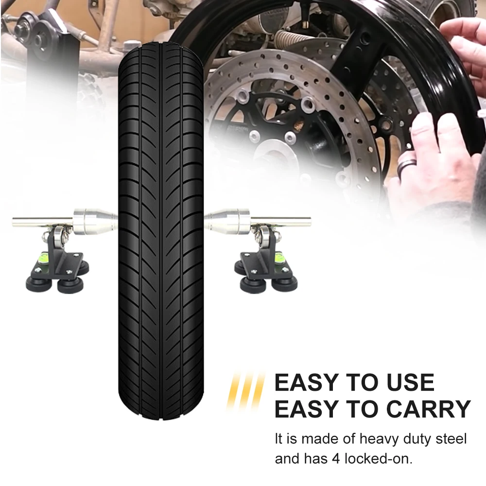 Wheel Truing-Balance Stand Sturdy Motorcycle Wheel Balancer 40cm Standard Tire Repair Tools Manual Tire Balancer
