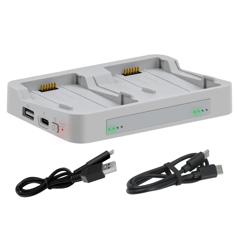 Double Drone Battery Charger For DJI Flip Two-way Charging Hub Power Bank Charging Station Kit For DJI Flip Drone Accessories