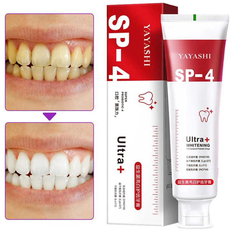 Probiotic Toothpaste 120g Remove Plaque Stains Teeth Whitener Sp-4 Whitening Tooth Oral Hygiene Clean Fresh Breath Dental Tools teeth whitening essence,teeth whitening product,teeth health product