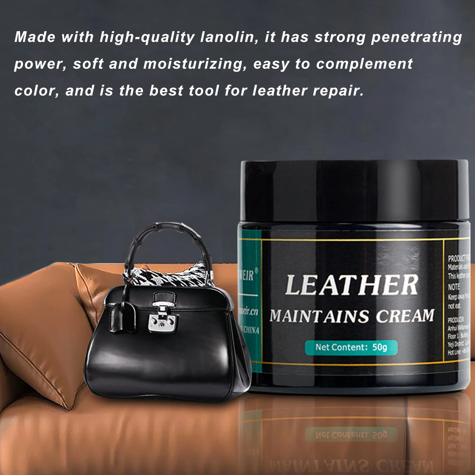 Car Leather Recolour Balm Leather Color Restorer Auto Seats Cream Colour Restorer For Sofas Chairs Handbag Shoes Boots leather repair kit leather care cream